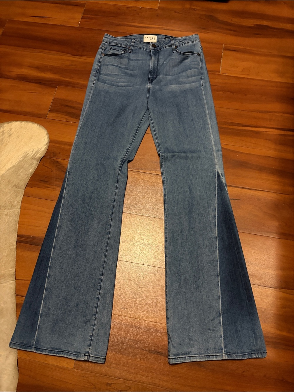 Parker Smith Two-Tone Blue Flare Jeans Sz 10/30